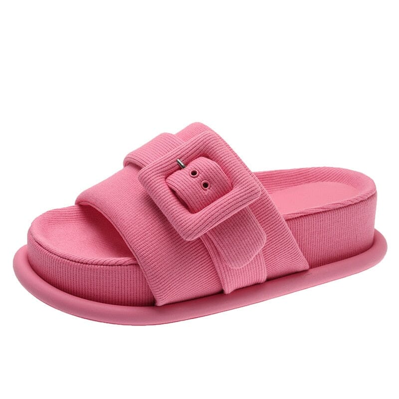 Sandália Papete Feminina - Rozy Bottie 2-Sandália Papete Feminina - Rozy Bottie Conceito Shoes Sandália Papete Feminina Rosa 35 