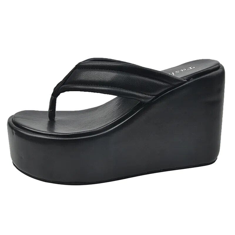 Chinelo Plataforma Feminino - Duna Bottie 5 - Chinelo Plataforma Feminino - Duna Bottie Conceito Shoes Chinelo Plataforma Feminino Preto 34 