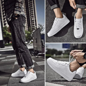 Tênis Casual Branco de Couro Sintético Force Pro Tênis Casual Branco de Couro Sintético Force Pro - Grupo 10 Conceito Shoes 